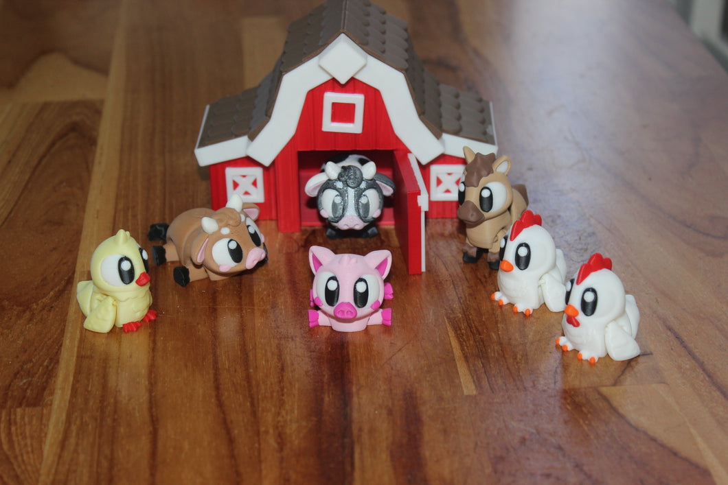 Mini Farm Barn Play Set