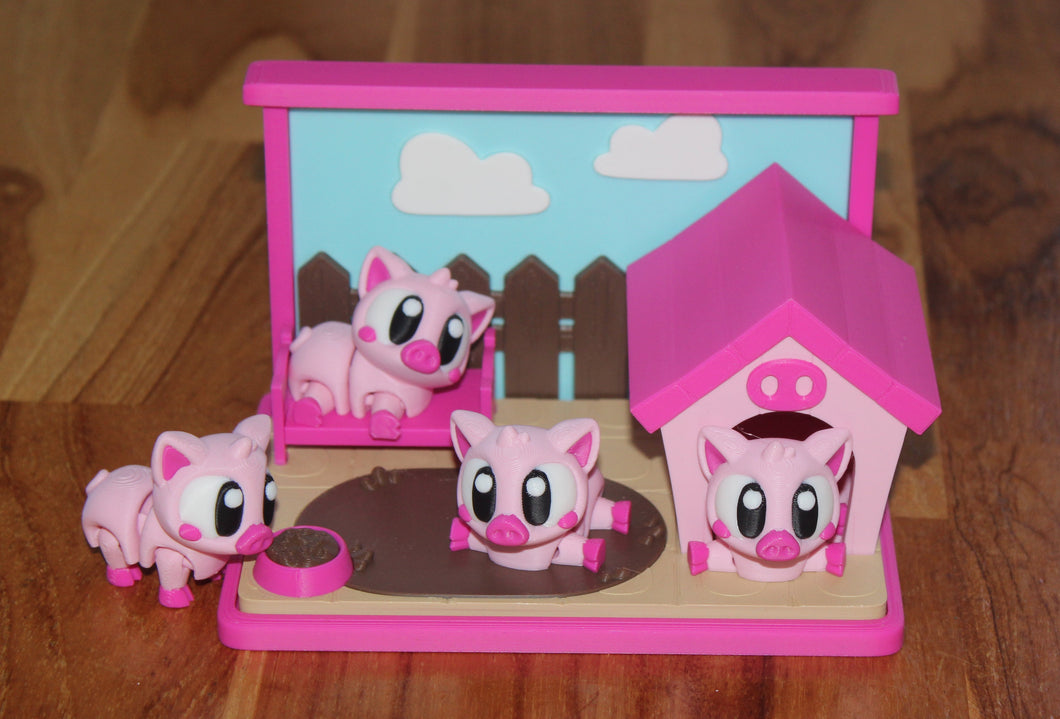 Mini Pig Pen Play Set