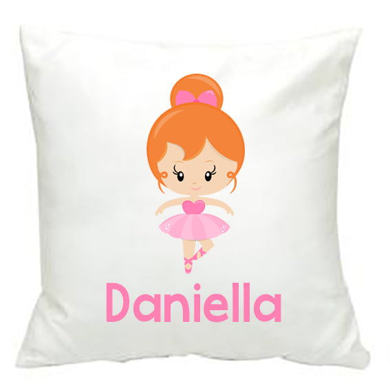 Personalised Ballerina Cushion Cover - Made by Skye