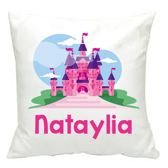 Personalised Castle Cushion Cover - Made by Skye