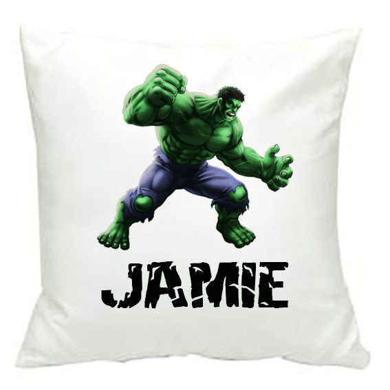 Personalised Hulk Inspired Cushion Cover - Made by Skye