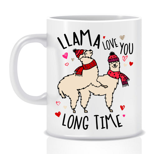 Llama Love You Long Time Mug - Made by Skye