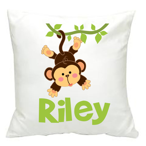 Personalised Monkey Cushion Cover - Made by Skye