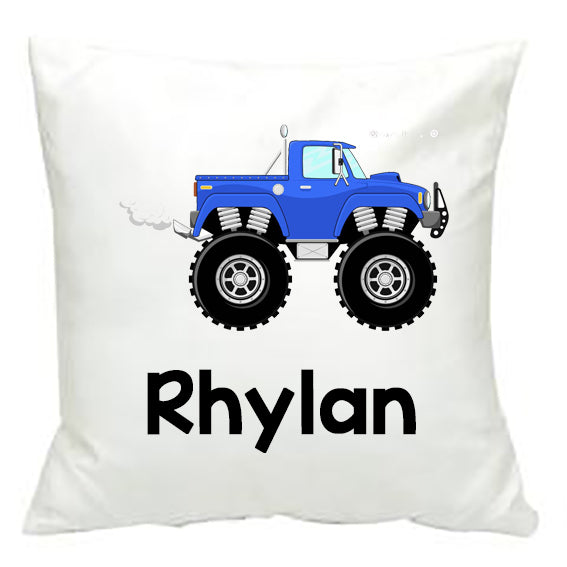 Personalised Monster Truck Cushion Cover - Made by Skye