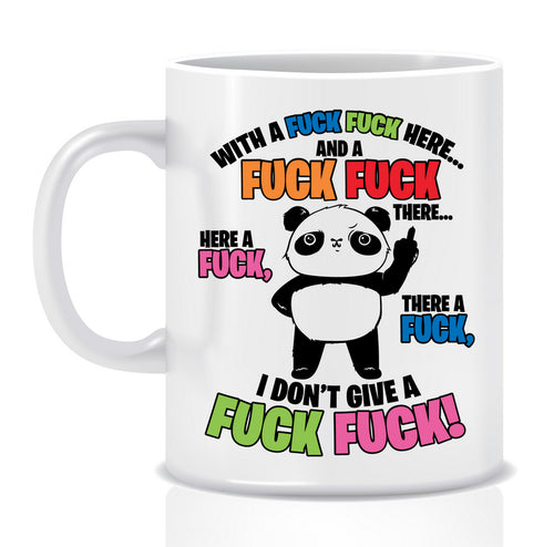 With a F@#K F@#K here Panda Mug - Made by Skye