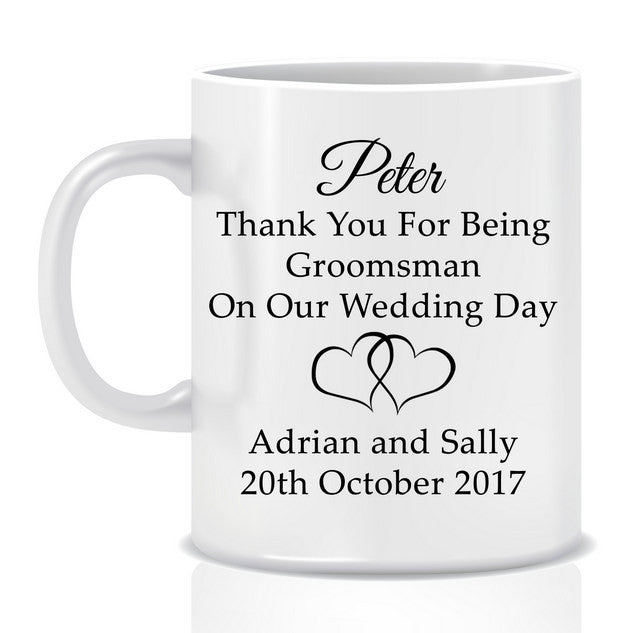 Personalised Wedding Mug - Made by Skye