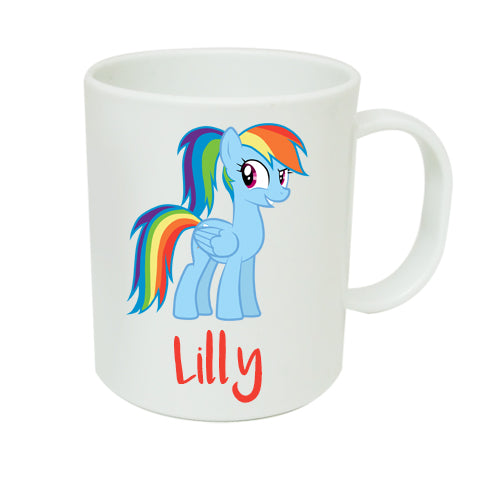 Personalised Rainbow Dash Inspired Mug - Made by Skye