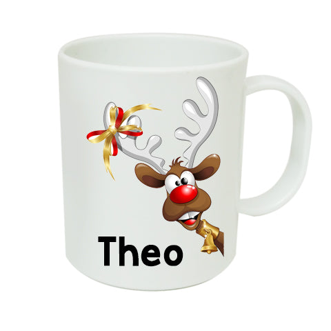 Personalised Reindeer Mug - Made by Skye