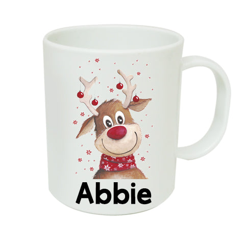 Personalised Reindeer Mug - Made by Skye