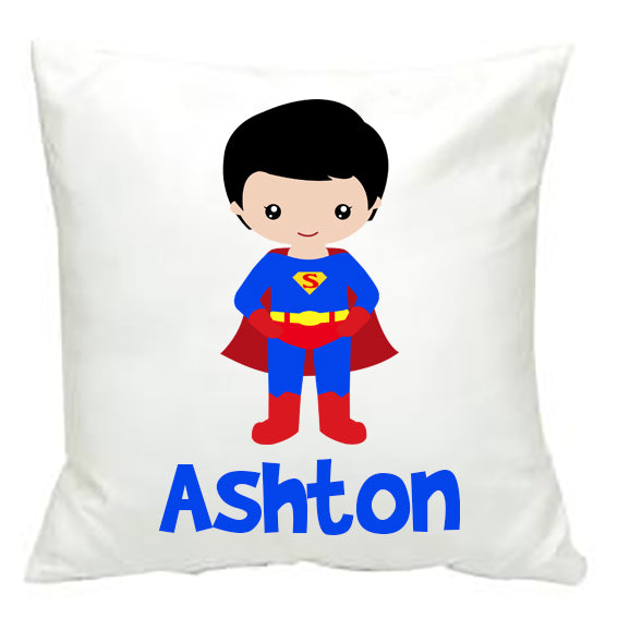 Personalised Super Boy Cushion Cover - Made by Skye