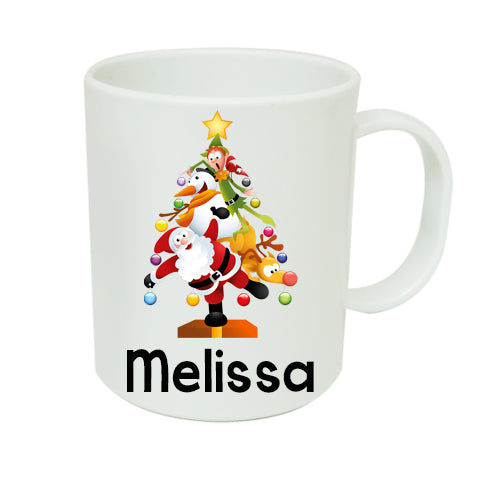 Personalised Santa Tree Mug - Made by Skye