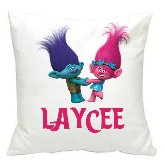 Personalised Trolls Inspired Cushion Cover - Made by Skye