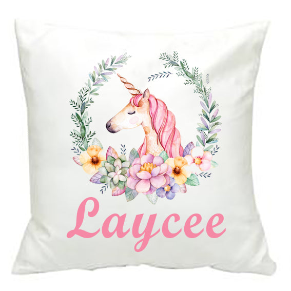 Personalised Unicorn Cushion Cover - Made by Skye