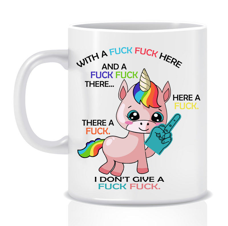 With a F@#K F@#K Here Mug - Made by Skye