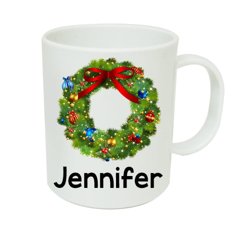 Personalised Wreath Mug - Made by Skye