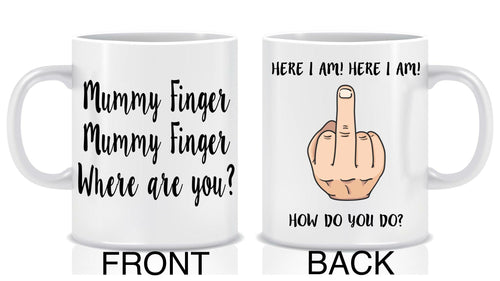 Mummy Finger Mug - Made by Skye